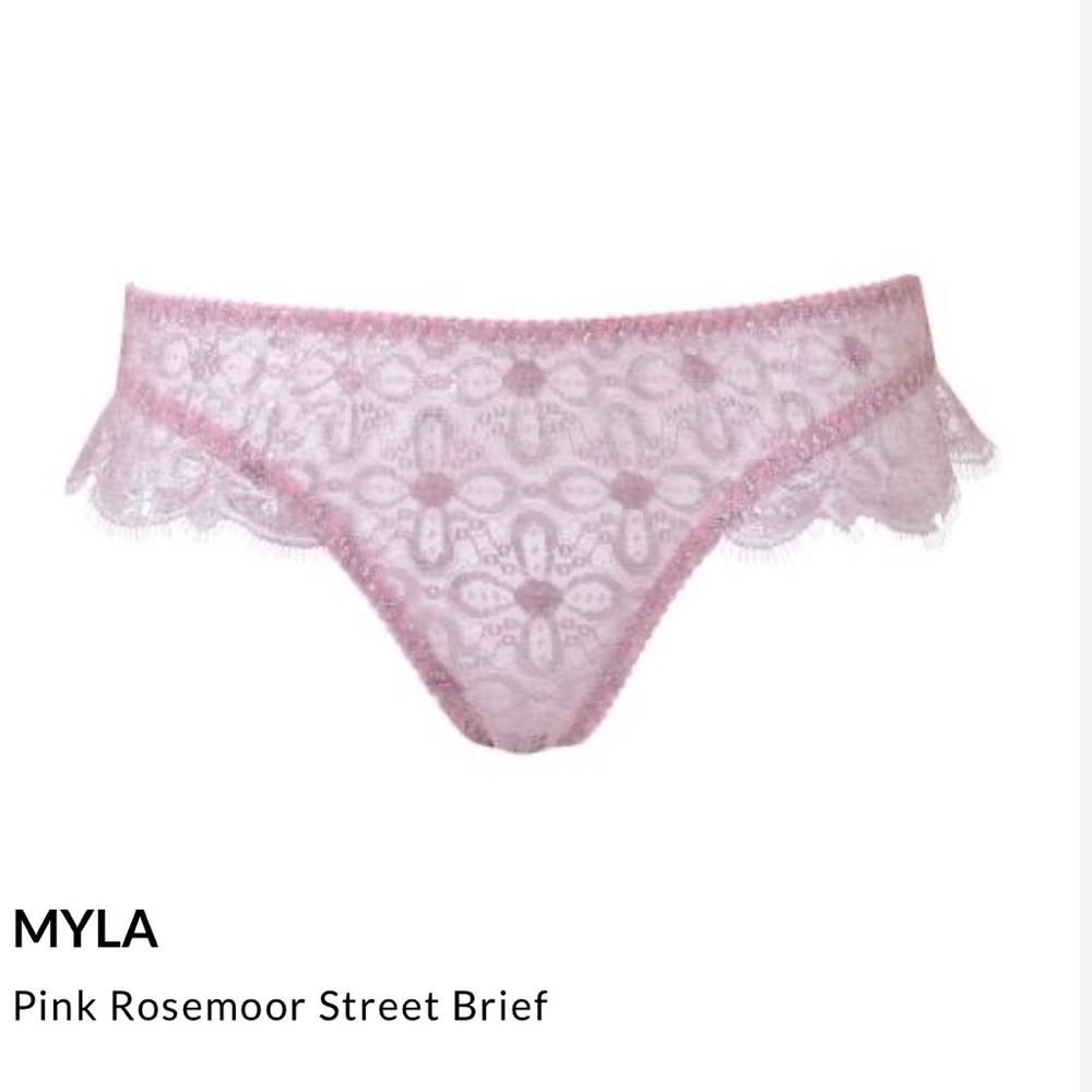 NWT Myla Roosemoor Street Brief Pink (Sz S)